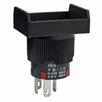 NKK Switches - YB15RKG01 - SWITCH PUSH SPDT 0.4VA 28V