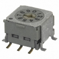 NKK Switches - ND3FR10B-R - SWITCH ROTARY DIP BCD 100MA 5V