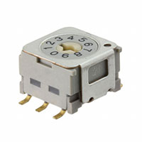 NKK Switches - ND3FR10P-R - SWITCH ROTARY DIP BCD 100MA 5V
