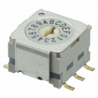 NKK Switches - ND3FR16P-R - SWITCH ROTARY DIP HEX 100MA 5V