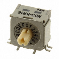 NKK Switches - ND3KR16H - SWITCH ROTARY DIP HEX 100MA 5V