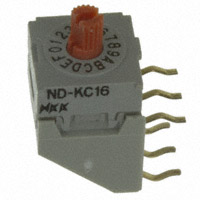 NKK Switches - NDKC16H - SW ROTARY DIP HEX COMP 100MA 5V