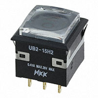 NKK Switches - UB215KKG016CF-4JCF11 - SWITCH PUSHBUTTON SPDT 0.4VA 28V