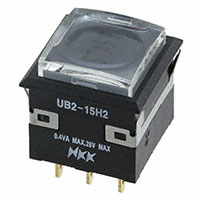NKK Switches - UB215KKG016CF-4JCF13 - SWITCH PUSHBUTTON SPDT 0.4VA 28V