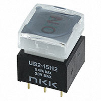 NKK Switches - UB215SKG036CF-4JCF11 - SWITCH PUSHBUTTON SPDT 0.4VA 28V