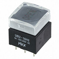 NKK Switches - UB216SKW036CF-4JCF14 - SWITCH PUSHBUTTON SPDT 5A 125V