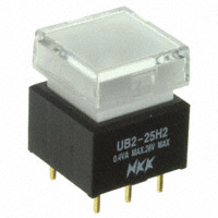 NKK Switches - UB225SKG036B-3JB - SWITCH PUSH DPDT 0.4VA 28V