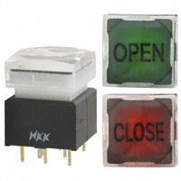 NKK Switches - UB226SKG036CF-4J04 - SWITCH PUSH DPDT 0.4VA 28V