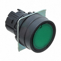 Omron Automation and Safety - A22NZ-BNA-TGA - GREEN PLASTIC BEZEL, FLAT