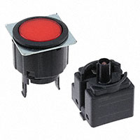 Omron Automation and Safety - A3UL-TBR-1A2C-M - SWITCH PUSHBUTTON DPDT 0.1A 30V