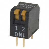 Omron Electronics Inc-EMC Div - A6ER-2101 - SWITCH PIANO DIP SPST 25MA 24V