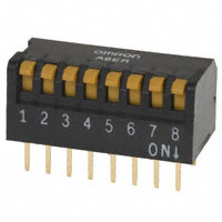 Omron Electronics Inc-EMC Div - A6ER-8101 - SWITCH PIANO DIP SPST 25MA 24V