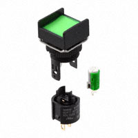 Omron Automation and Safety - M16-AG-5D - PILOT LIGHT 5V LED SQUARE GREEN