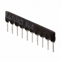 Panasonic Electronic Components - EXB-F10V474G - RES ARRAY 5 RES 470K OHM 10SIP