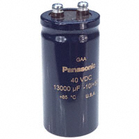 Panasonic Electronic Components - EEG-A1G133FKE - CAP ALUM 13000UF 20% 40V SCREW