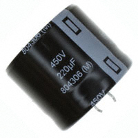 Panasonic Electronic Components - EET-UQ2W221KF - CAP ALUM 220UF 20% 450V SNAP