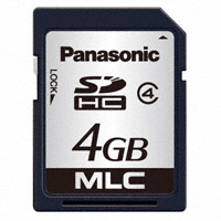Panasonic Electronic Components - RP-SDP04GDG0 - MEMORY CARD SDHC 4GB CLASS 4 MLC