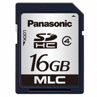 Panasonic Electronic Components - RP-SDP16GDG0 - MEM CARD SDHC 16GB CLASS 4 MLC