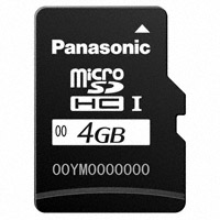 Panasonic Electronic Components - RP-SMKC04DA1 - MEM CARD MICROSD 4GB CLASS 2 MLC
