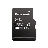 Panasonic Electronic Components - RP-SMPT08DA1 - MEM CARD MICROSDHC 8GB UHS PSLC