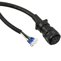 Panasonic Industrial Automation Sales - MFMCD0032ECT - 3M 2.0KW POWER CABLE W/OUT BRAKE