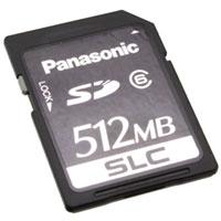 Panasonic Electronic Components - RP-SDFC51DA1 - MEMORY CARD SD 512MB CLASS 6 SLC