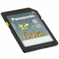Panasonic Electronic Components - RP-SDUE64DA1 - MEM CARD SDXC 64GB CLS10 UHS MLC