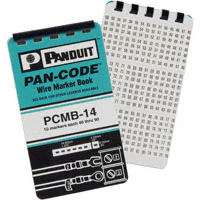 Panduit Corp - PCMB-14 - MARKER WIRE BOOK LEG 46-90 10PGS