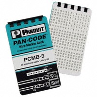 Panduit Corp - PCMB-3 - MARKER WIRE BOOK LEG 1-45 10PGS