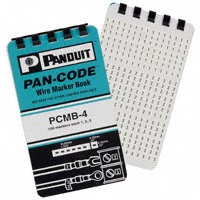 Panduit Corp - PCMB-4 - MARKER WIRE BOOK LEG 1/2/3 10PGS