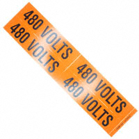 Panduit Corp - PCV-480BY - CARD MARKER VOLTAGE ADHESIVE