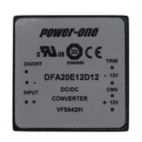 Bel Power Solutions - DFA20E12D12 - DC/DC CONVERTER +/-12V 20W