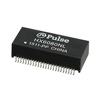 Pulse Electronics Network - HX6080NL - MDL,DUAL,1GP,1:1,SMT,TU,