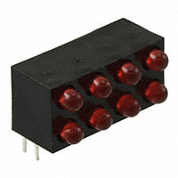 QT Brightek (QTB) - QBL7SB80D-MP8B2 - LED 3MM BI-LVL 4X2 RED DIFF
