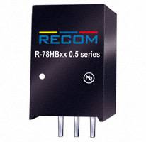 Recom Power - R-78HB3.3-0.5 - CONV DC/DC .5A 3.3V OUT SIP VERT