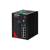Red Lion Controls - NT24K-11FX3-ST-POE - SWITCH ETHERNET 11PORT