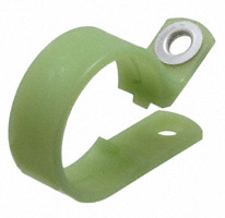 Essentra Components - NM-16-R16 - CBL CLAMP P-TYPE GREEN FASTENER