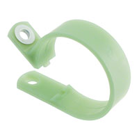 Essentra Components - NM-22-R22 - CBL CLAMP P-TYPE GREEN FASTENER