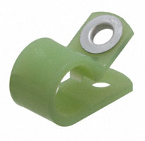 Essentra Components - NM-7-R7 - CBL CLAMP P-TYPE GREEN FASTENER