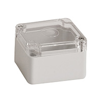 Bopla Enclosures - 02205400 - BOX PLASTIC GRY/CL 2.05" X 1.97"