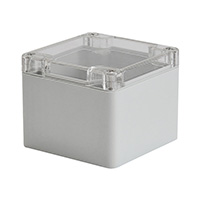 Bopla Enclosures - 02227100 - BOX PLASTIC GRY/CLR 4.8"LX4.72"W