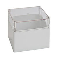 Bopla Enclosures - 02228100 - BOX PLASTIC GRY/CLR 4.8"LX4.72"W