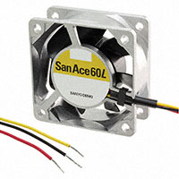 Sanyo Denki America Inc. - 109L0612S401 - FAN 60X25MM 12VDC RBLS TACH