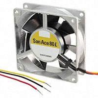Sanyo Denki America Inc. - 109L0824M402 - FAN 80X25MM 24VDC RBLS