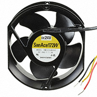 Sanyo Denki America Inc. - 9WE5724K501 - FAN 172X51MM 24VDC IP68 SDCUT