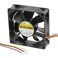 Sanyo Denki America Inc. - 9WP0812H4011 - FAN 80X25MM 12VDC IP68 RBLS TACH