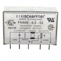 Schaffner EMC Inc. - FN406-0.5-02 - LINE FILTER 250VAC 500MA TH