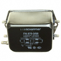 Schaffner EMC Inc. - FN670-3-06 - LINE FILTER 250VAC 3A CHASS MNT