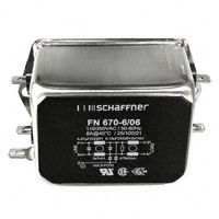 Schaffner EMC Inc. - FN670-6-06 - LINE FILTER 250VAC 6A CHASS MNT