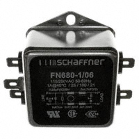 Schaffner EMC Inc. - FN680-1-06 - LINE FILTER 250VAC 1A CHASS MNT